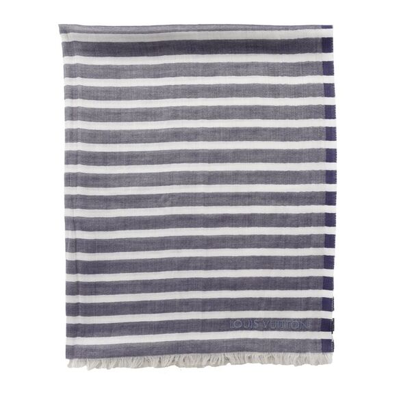 Louis Vuitton Monogram Stripe Scarf - '10s